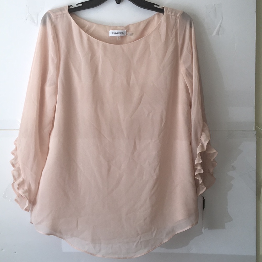 Calvin Klein peach Blouse